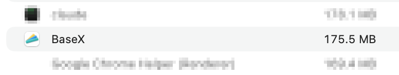 BaseX Memory Usage